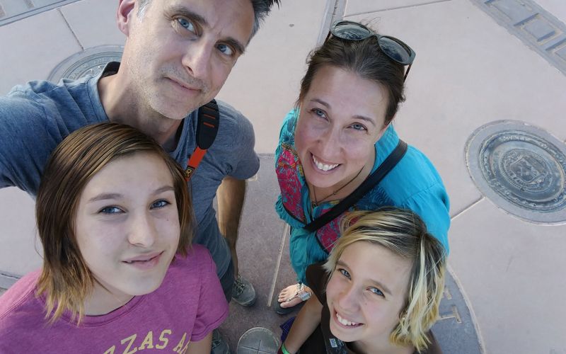 Our famly photo at Four Corners Monument