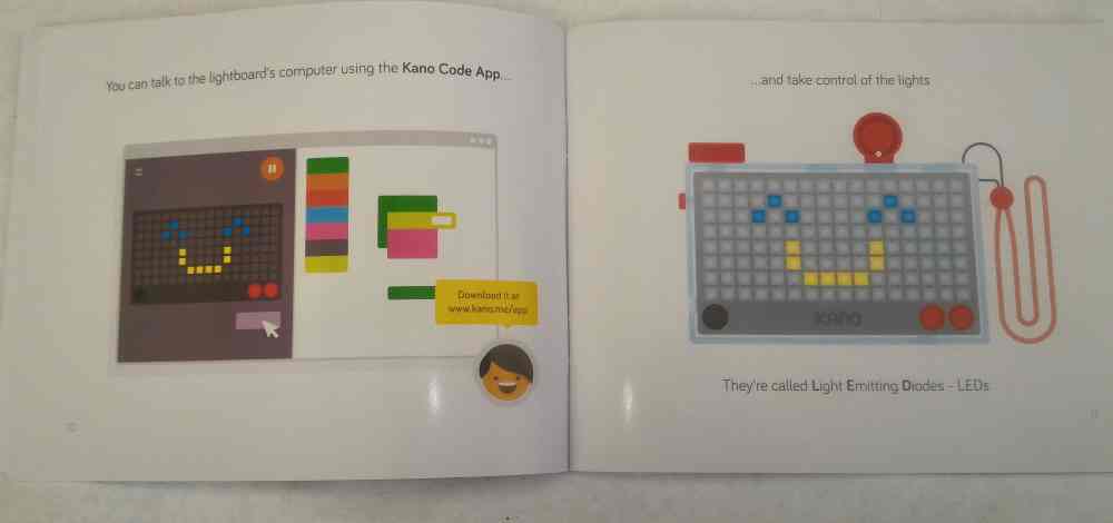 Pages from Kano's Pixel Kit manual