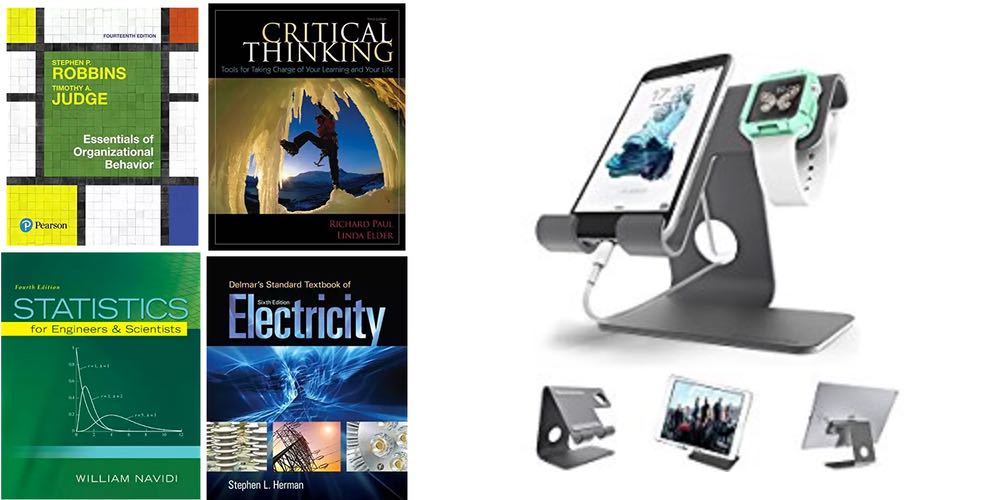 Geek Daily Deals college textbooks iphone apple watch stand