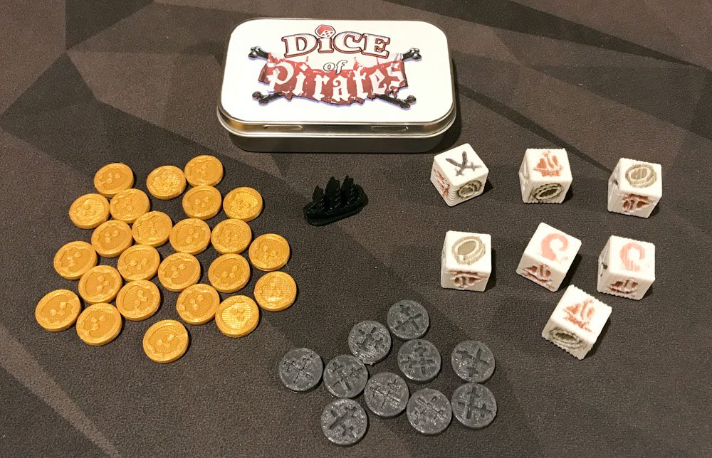 Dice of Pirates components