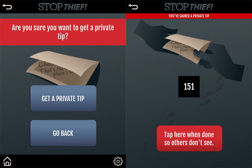 Stop Thief! private tip