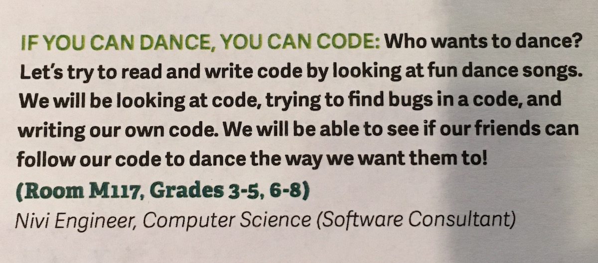 description of Dance Code workshop