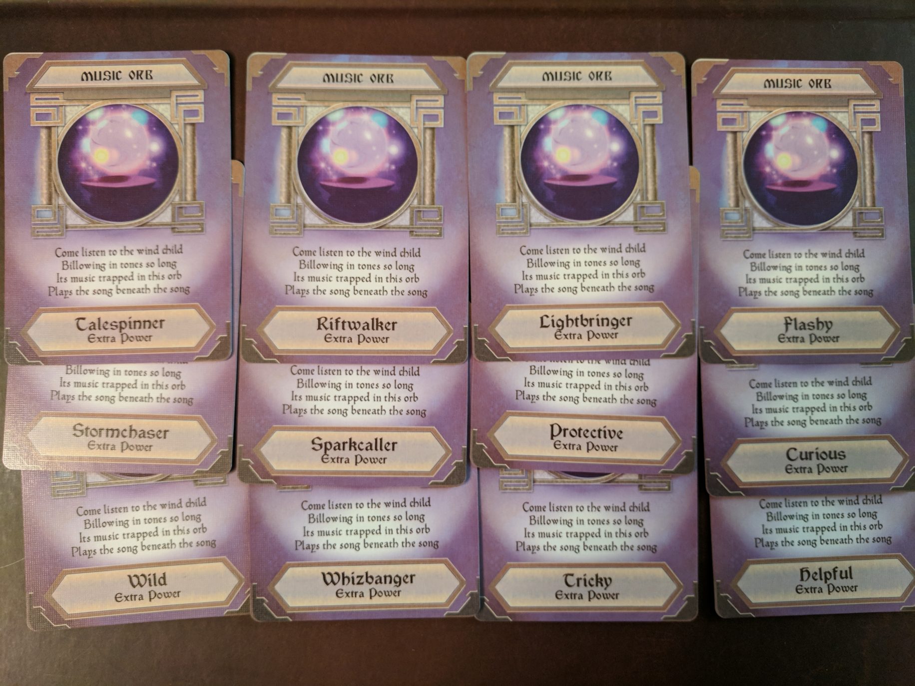 Storm Hollow Preludes Music Power Orb Cards