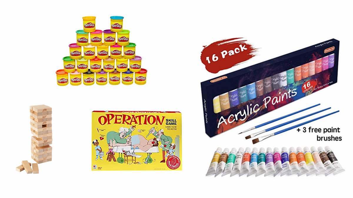 Geek Daily Deals 021218 operation jenga play-doh art supplies