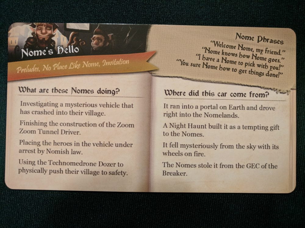 Storm Hollow Invitation Card Nome's Hello