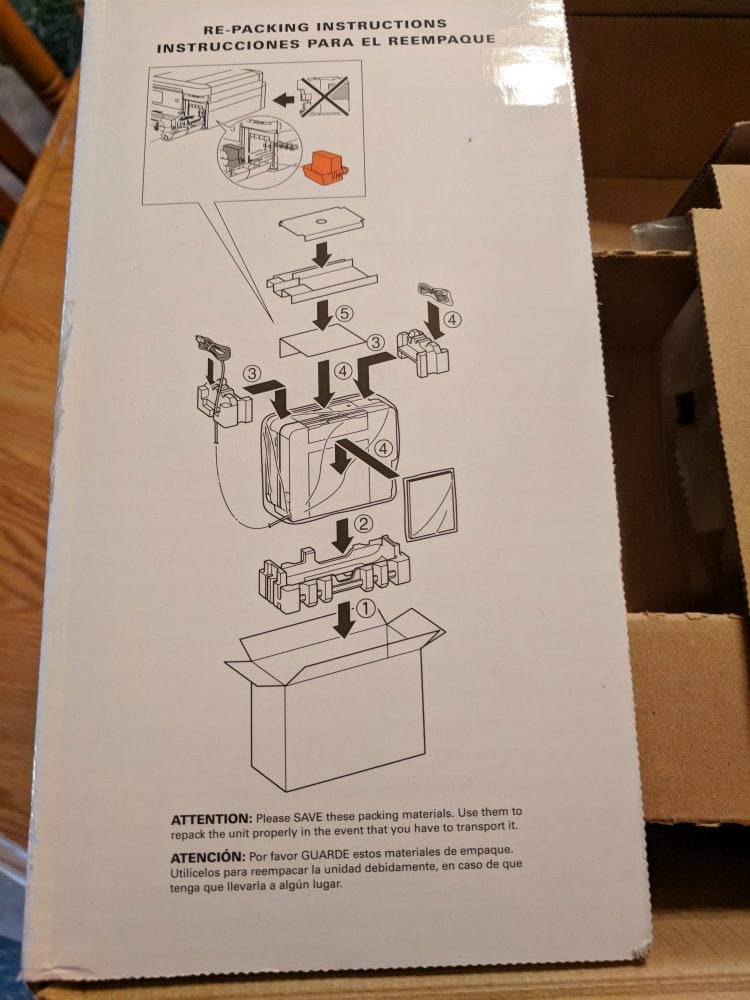 Brother MFC-J775DW instructions for how to repackage