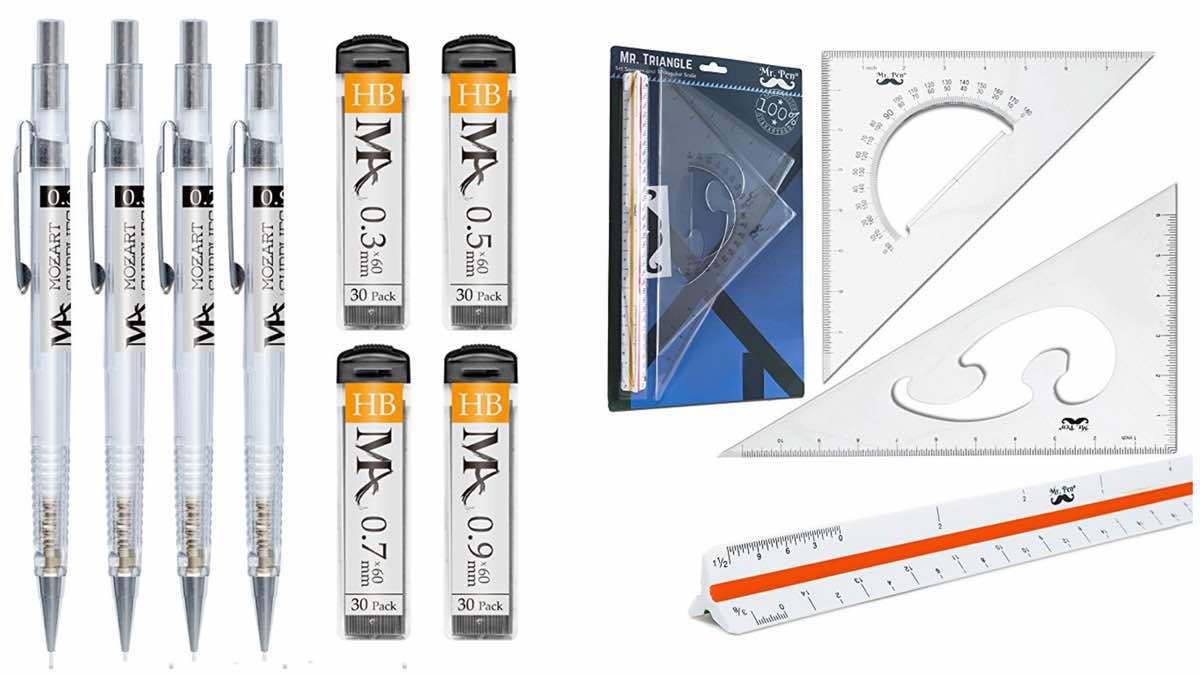 Geek Daily Deals 033018 Mechanical Pencils Rulers