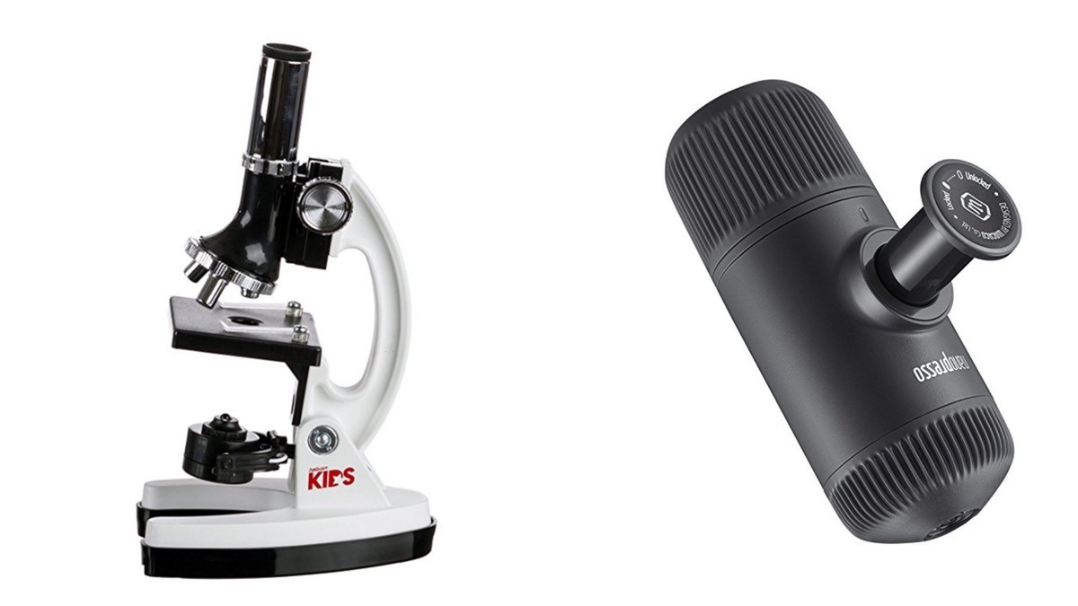 Geek Daily Deals 050818 microscopes portable espresso maker
