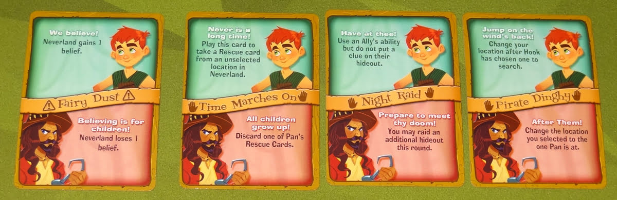 The Neverland Rescue action cards
