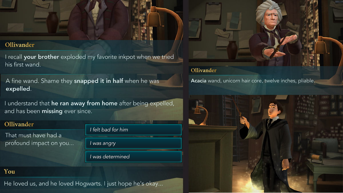 harry potter hogwarts mystery romance options