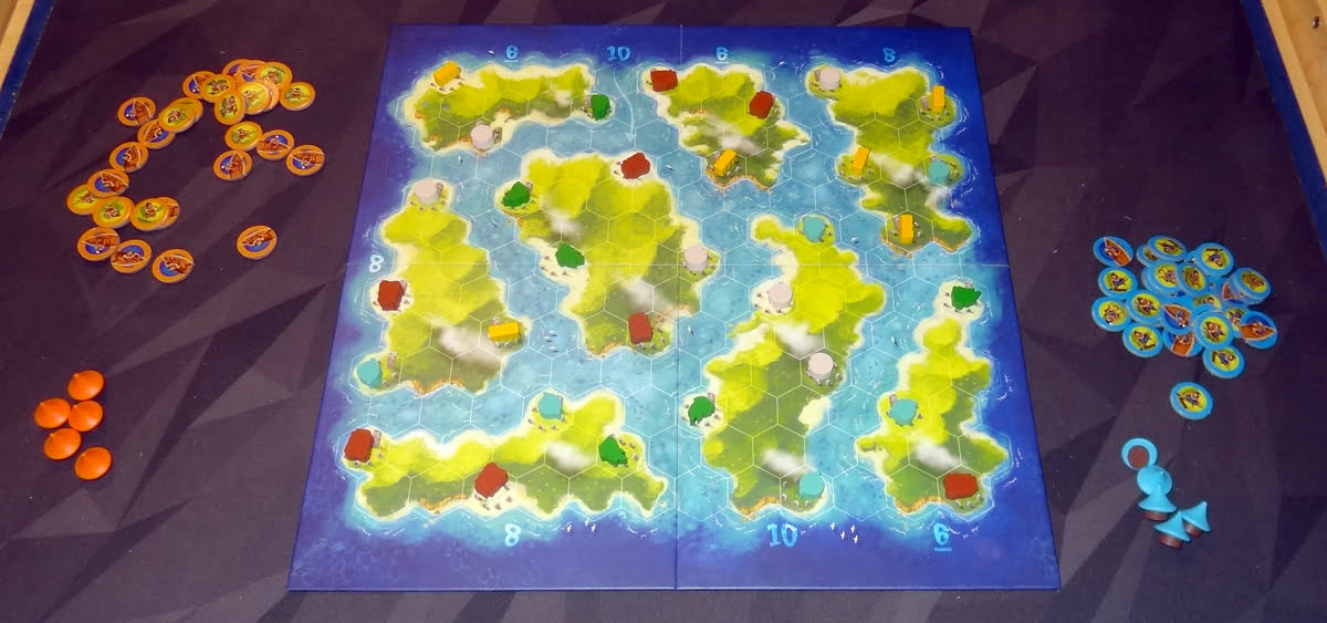 Blue Lagoon 2-player setup