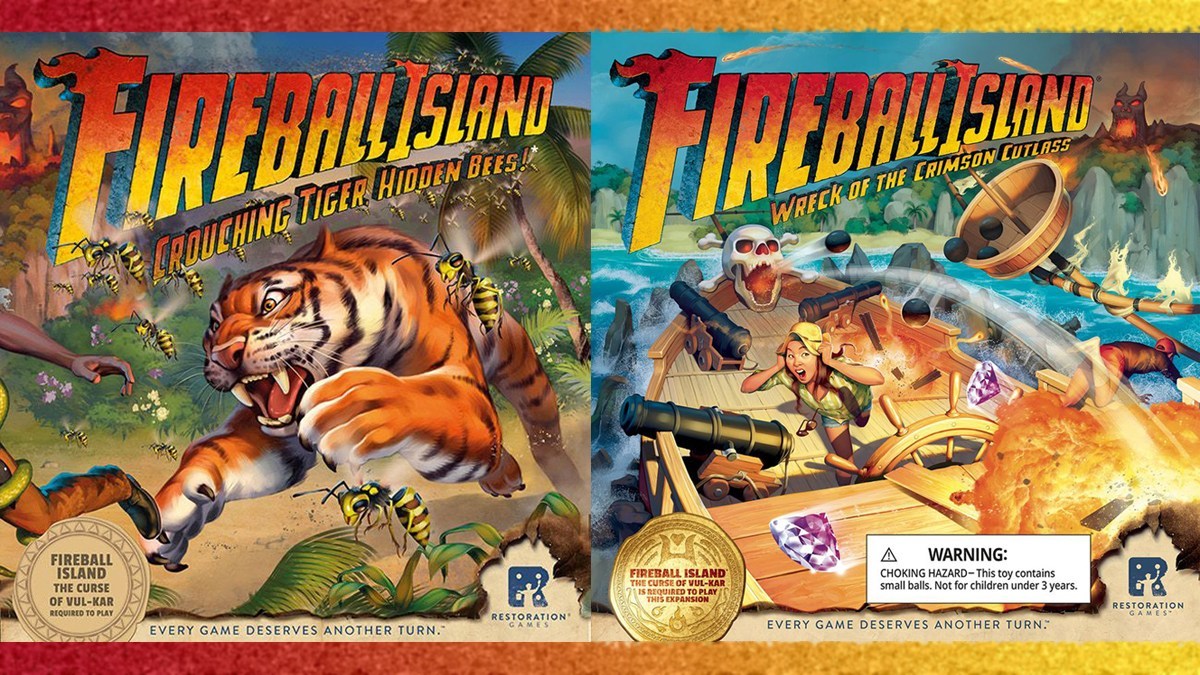 Fireball Island expansions covers