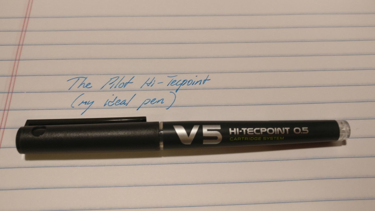 The Pilot Hi-Tecpoint V5: My Ideal Rollerball Pen - GeekDad