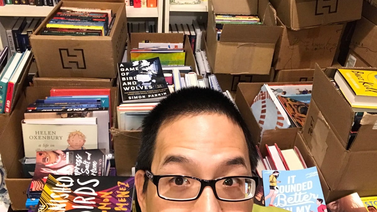 Jonathan Liu with books