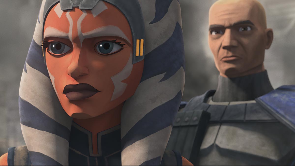 Ahsoka and Rex in STAR WARS: THE CLONE WARS, exclusively on Disney+.