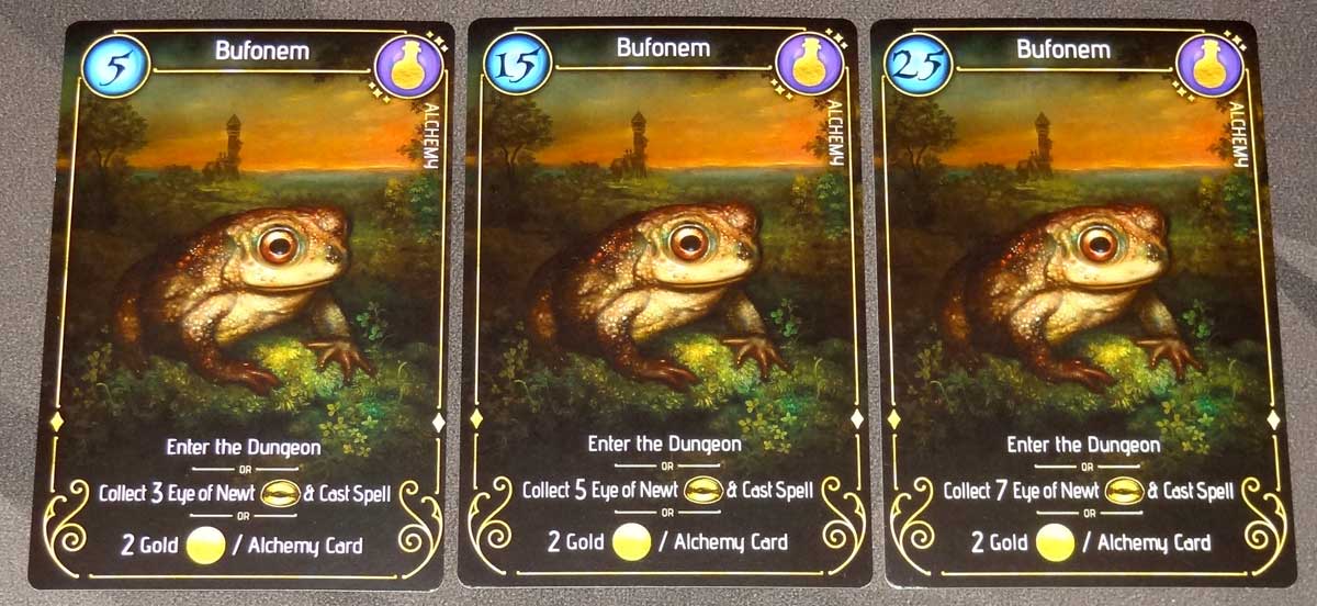 Lizard Wizard Bufonem familiar cards