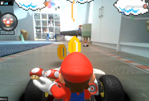 Mario Kart Live: Home Circuit 8-bit environment