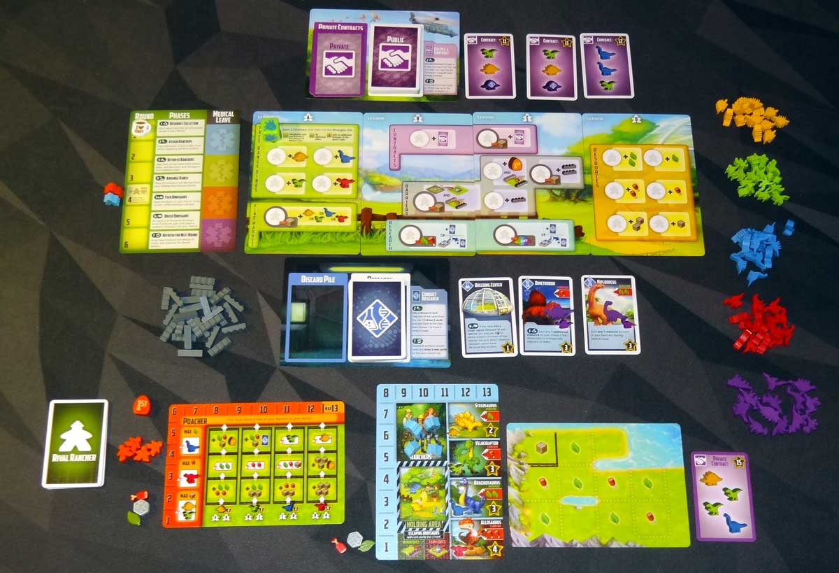 Tiny Epic Dinosaurs - Finally beat contractor bot legit with no variant (I  did use laboratories expansion) : r/soloboardgaming
