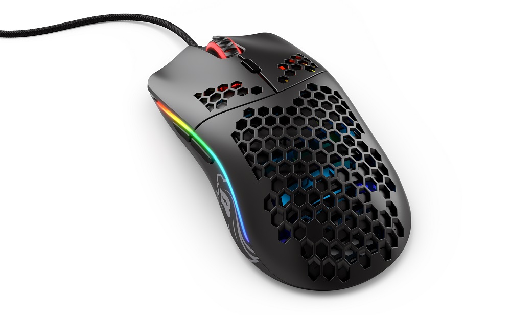 Glorious Model O mouse with LED lighting