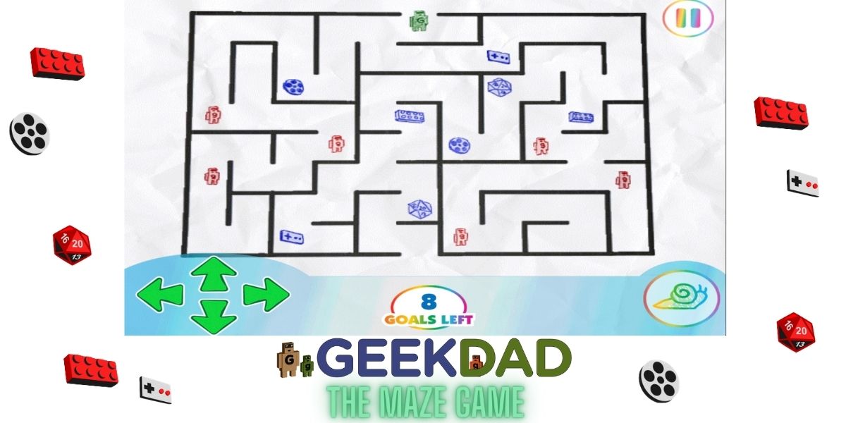 Original GeekDad Maze Game, created with Pixicade.