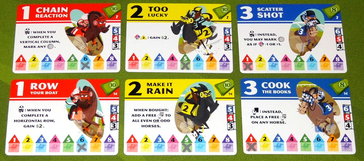 Long Shot: The Dice Game sets of horse cards