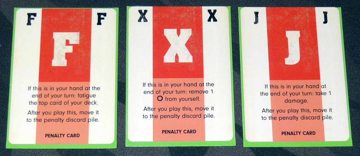Paperback Adventures Penalty cards