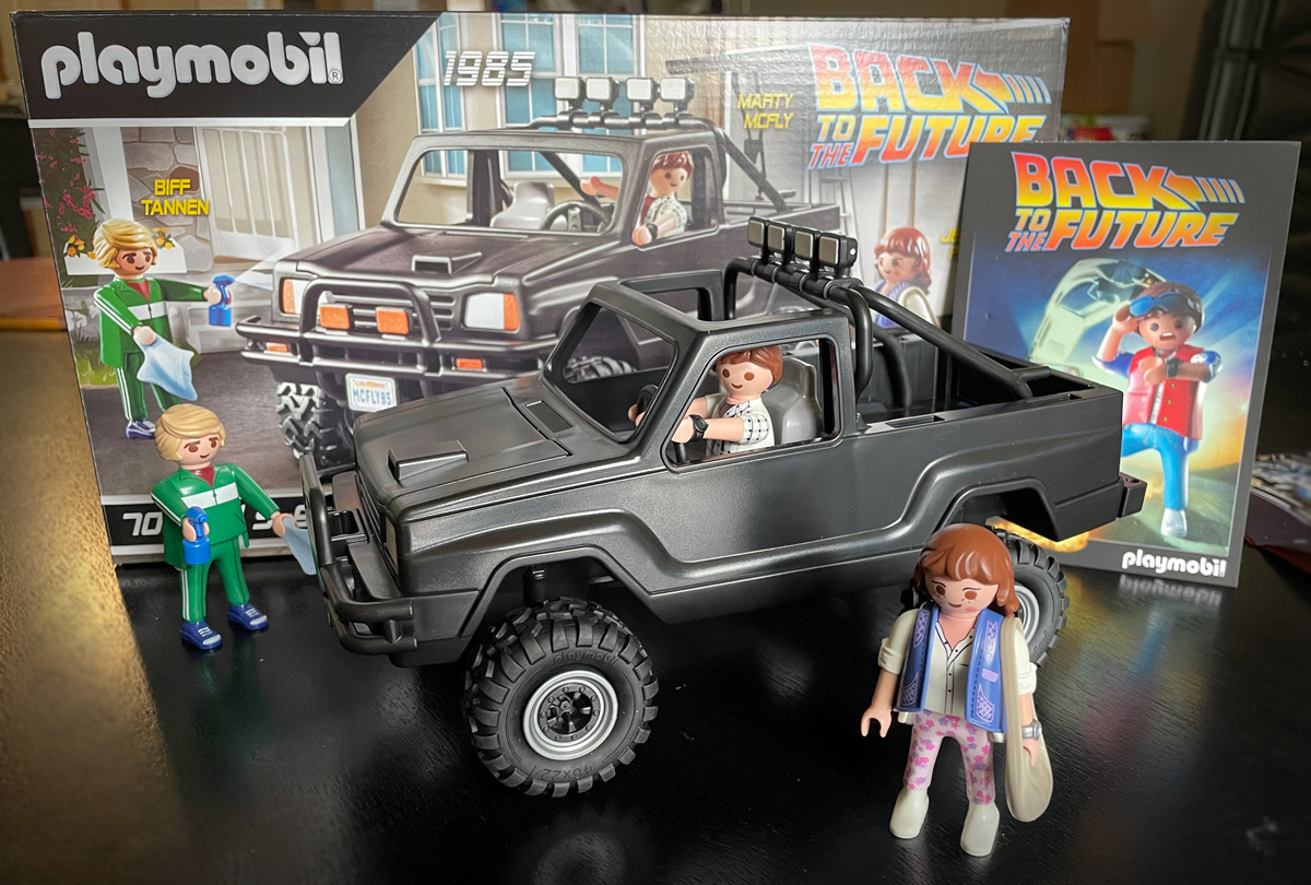 Playmobil Back to The Future Marty's Pickup Truck 70633 Biff Jennifer - All  Sports Custom Framing
