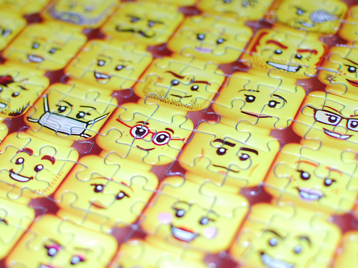 LEGO Minifigure Faces puzzle
