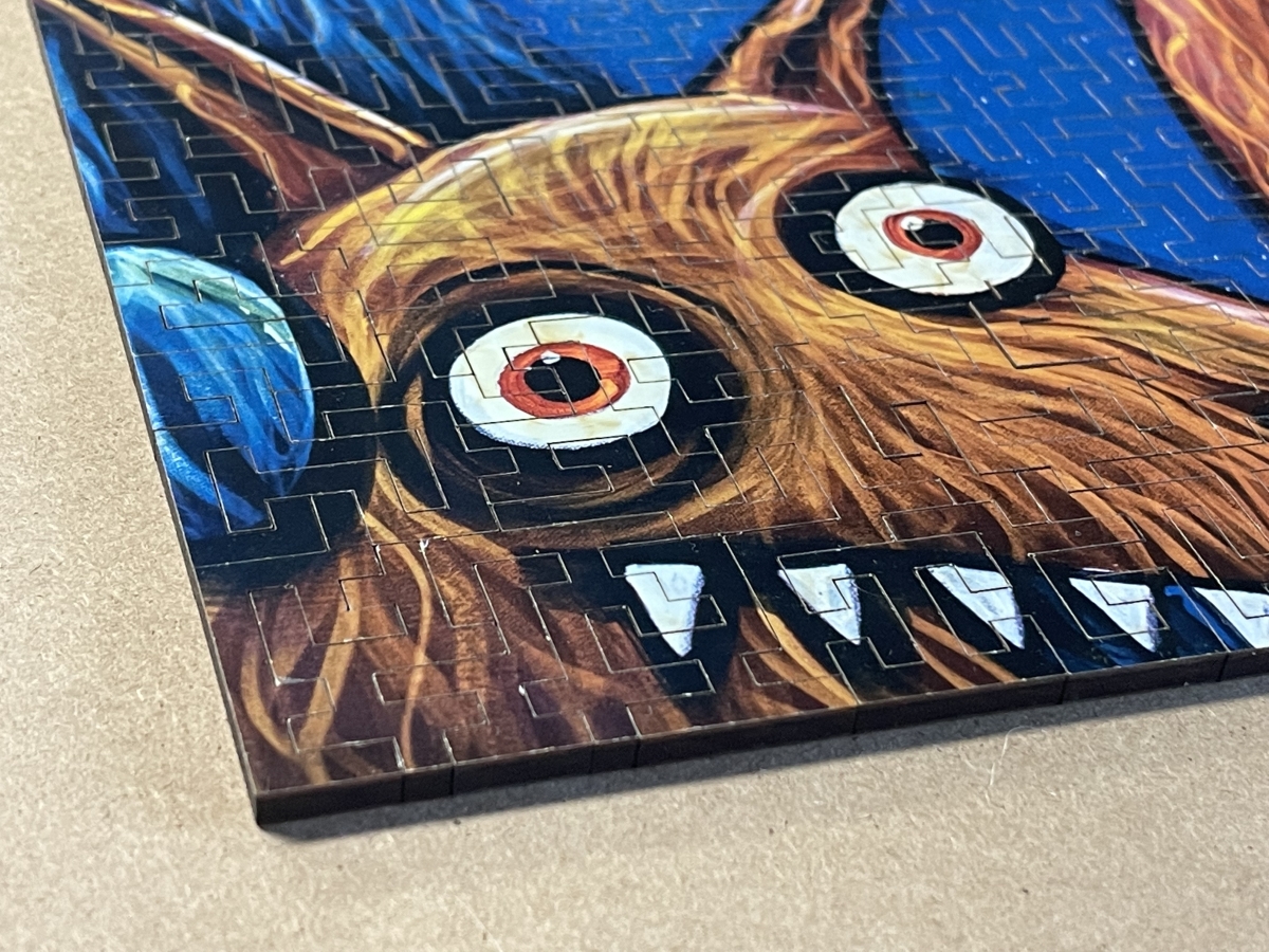 Wolves and the Moon wooden jigsaw puzzle