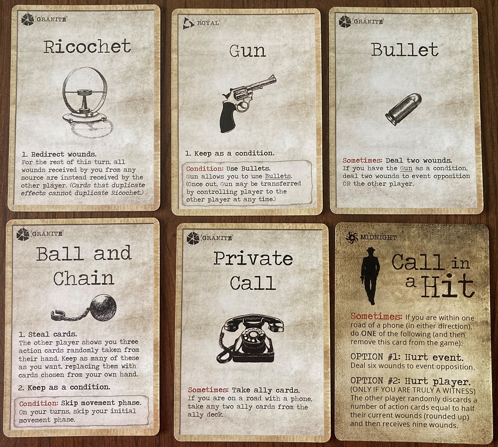 action cards