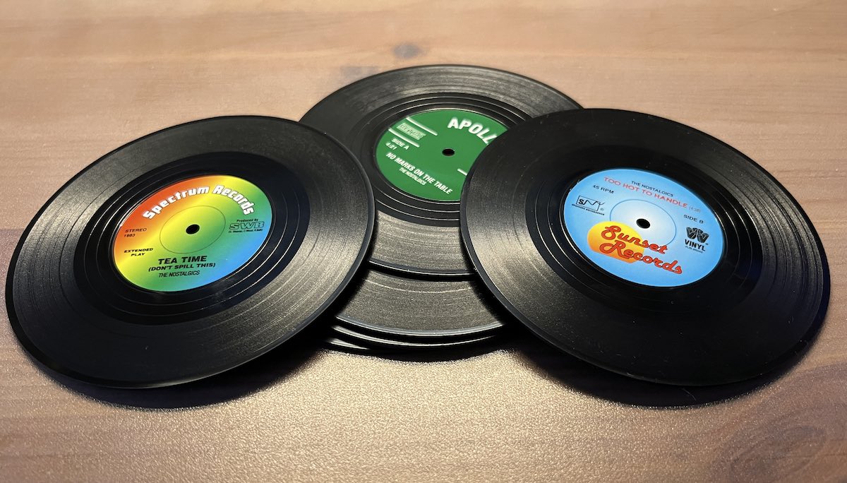 Dirty and Scratched record coasters review