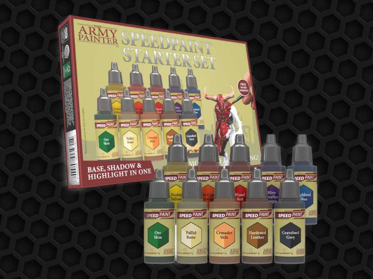 The Army Painter Miniatures Paint Set, 10 Model Paints with Free Highlighting Brush, 18ml/Bottle, Miniature Painting Kit, Non
