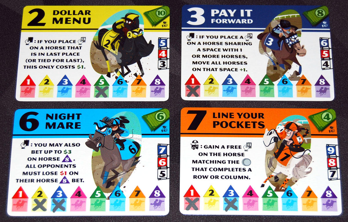 Long Shot: The Dice Game horse cards