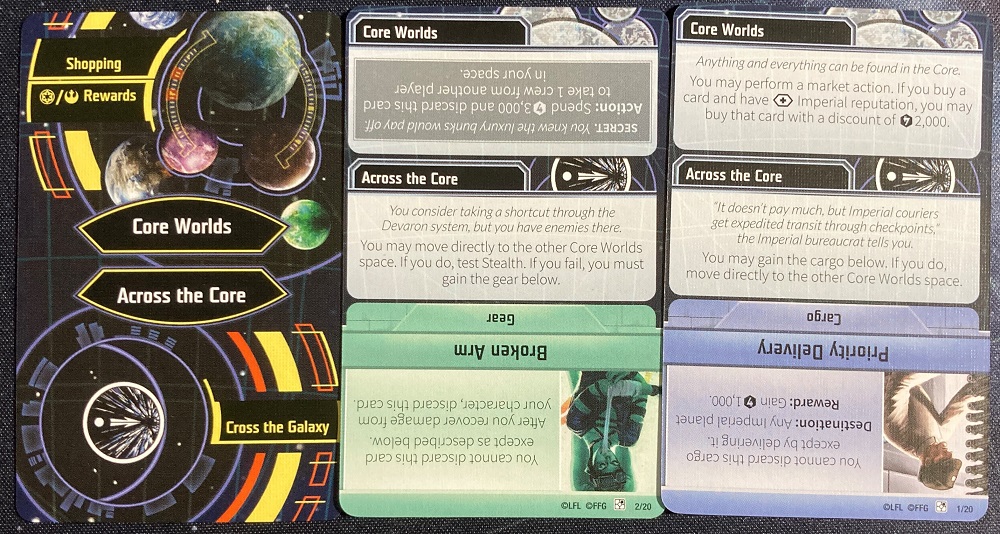 core encounter cards
