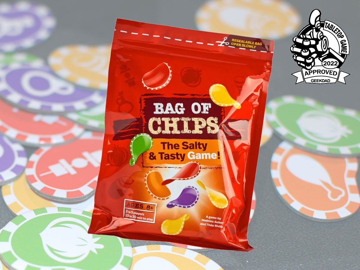 Potato chip storage: Organize open bags of potato chips using