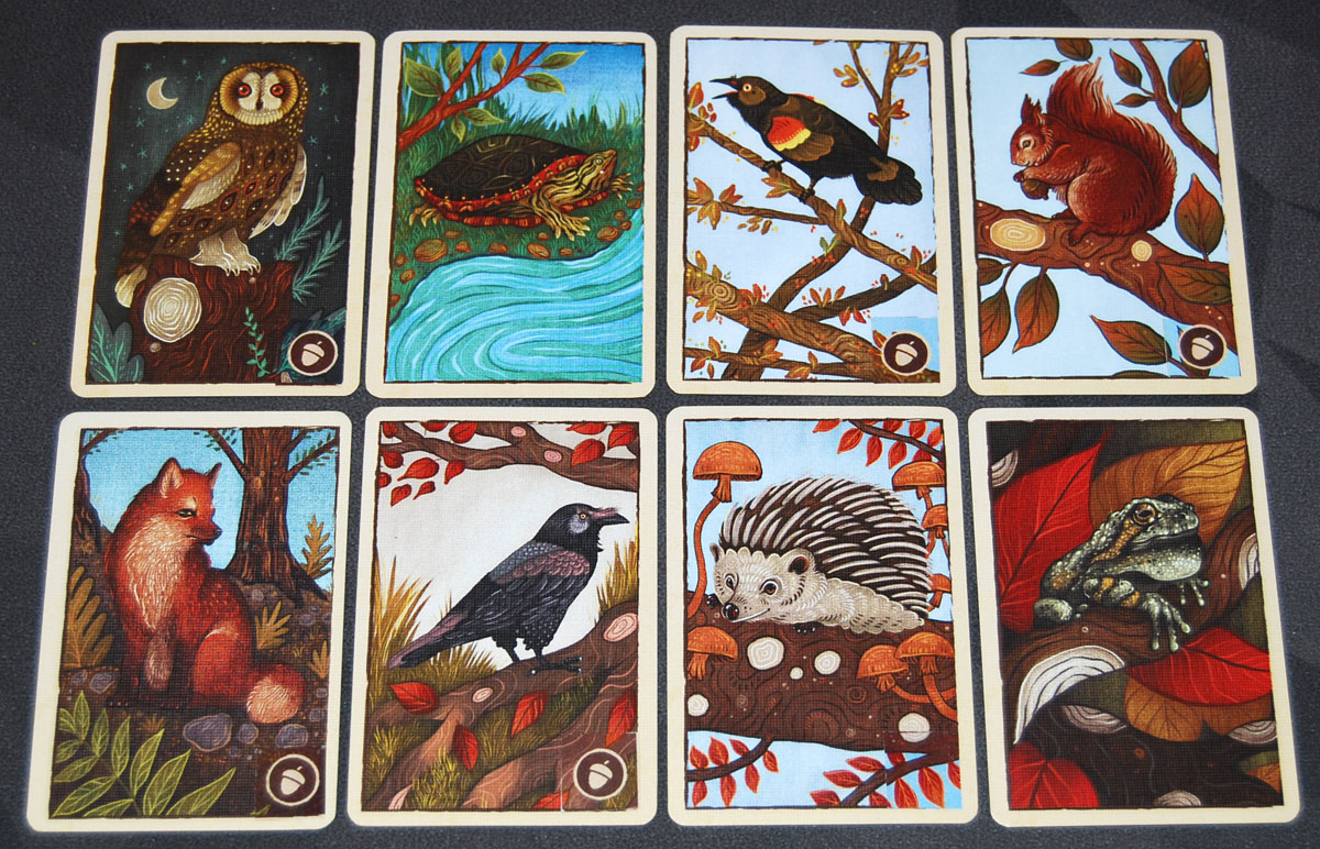 Leaf animal cards