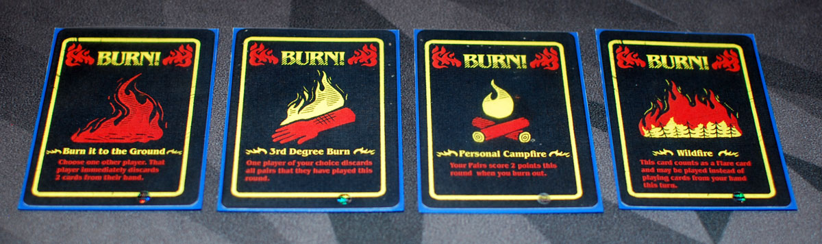 Matches burn cards