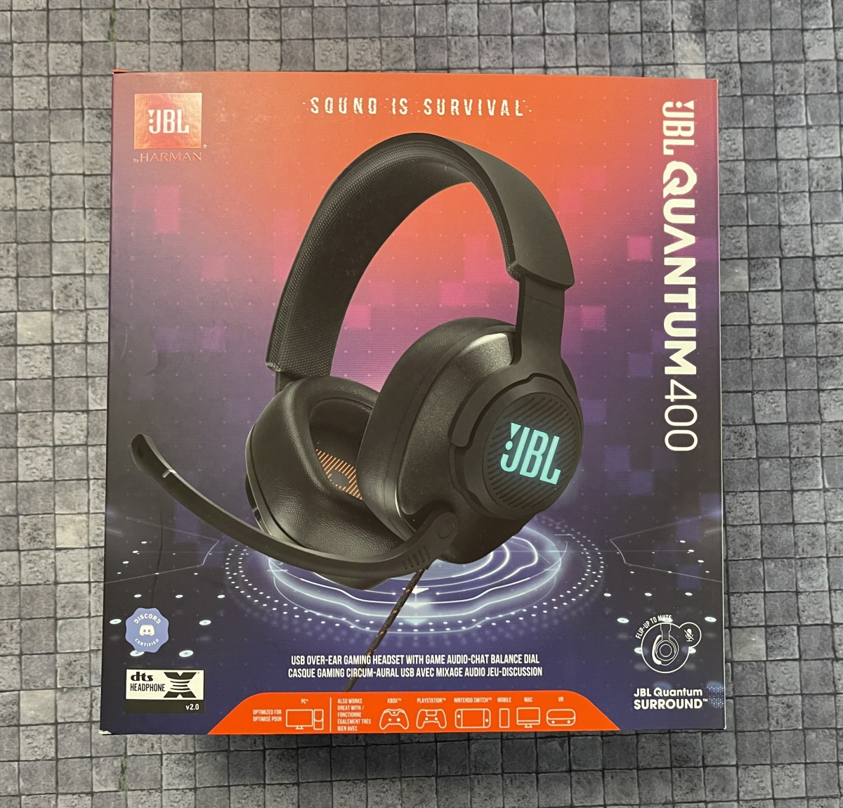 JBL Quantum 400, BRAND NEW IN BOX NEVER Opened!! MICROPHONE GAMING