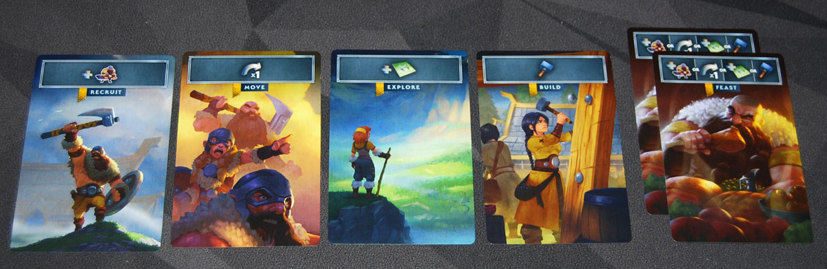 Northgard: Uncharted Lands starting cards
