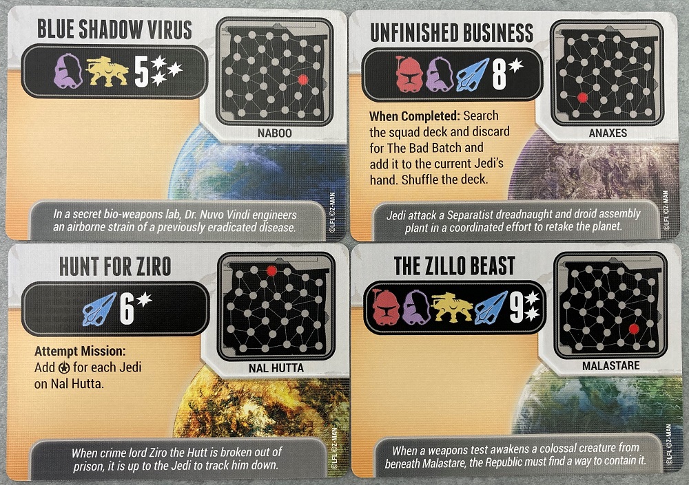 mission cards