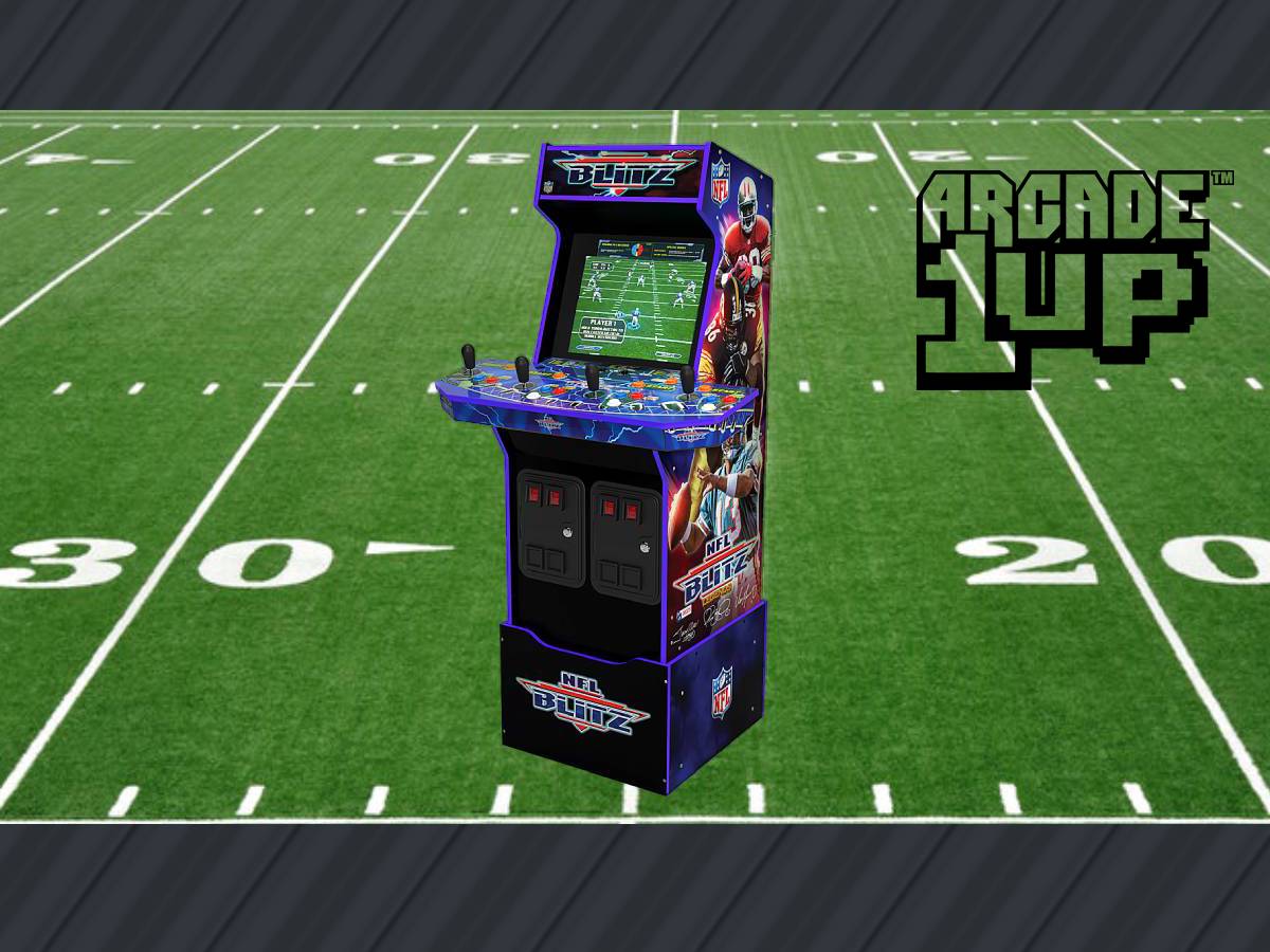 Arcade1Up NFL Blitz Arcade with Riser and Lit Marquee Multi NFL-A