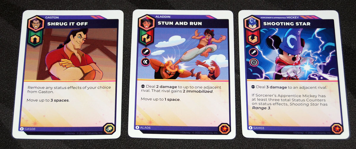 Disney Sorcerer's Arena: Epic Alliances Core Set examples of 3 cards