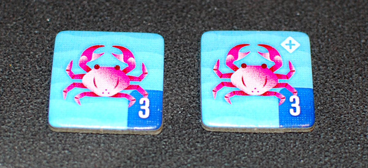 Deep Dive crab token with and without "+" sign