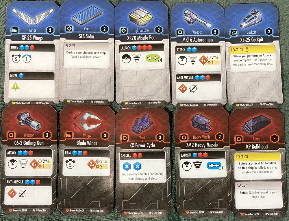parts cards