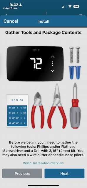 Sensi Lite Smart Thermostat