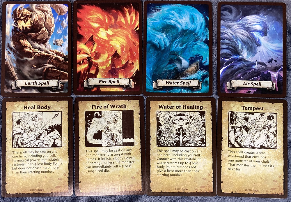 four type spell cards