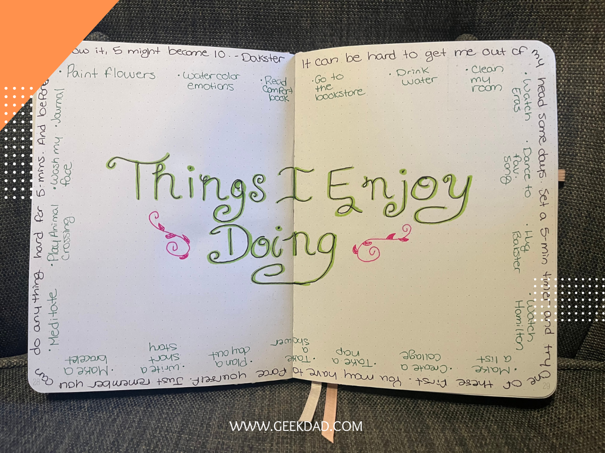 Journaling Through Mental Health - Bullet Journal Basics - GeekDad